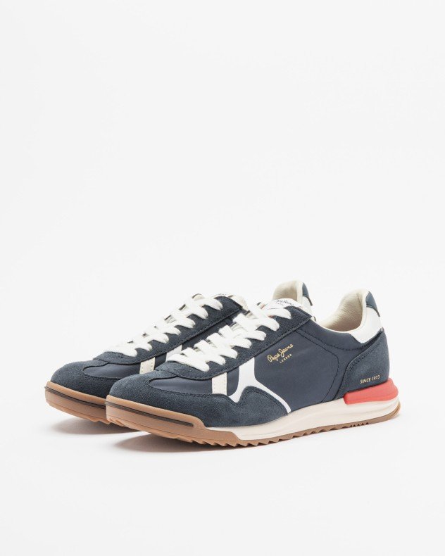 Pepe Jeans London Marvin Road M Blue Sneakers - Blue
