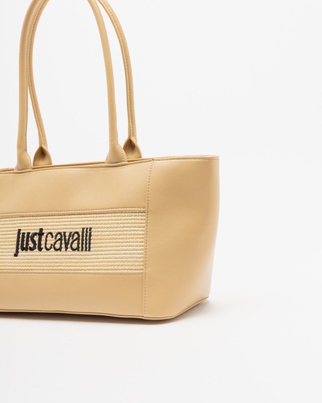 Just Cavalli 80RA4BT2 Black Shopper bag - Beige