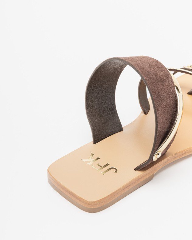 JFK K53 Camel Flat sandals - Brown