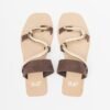 JFK K53 Brown Flat sandals - Brown