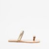 JFK K54 Golden Flat sandals - Golden