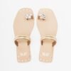 JFK K54 Golden Flat sandals - Golden