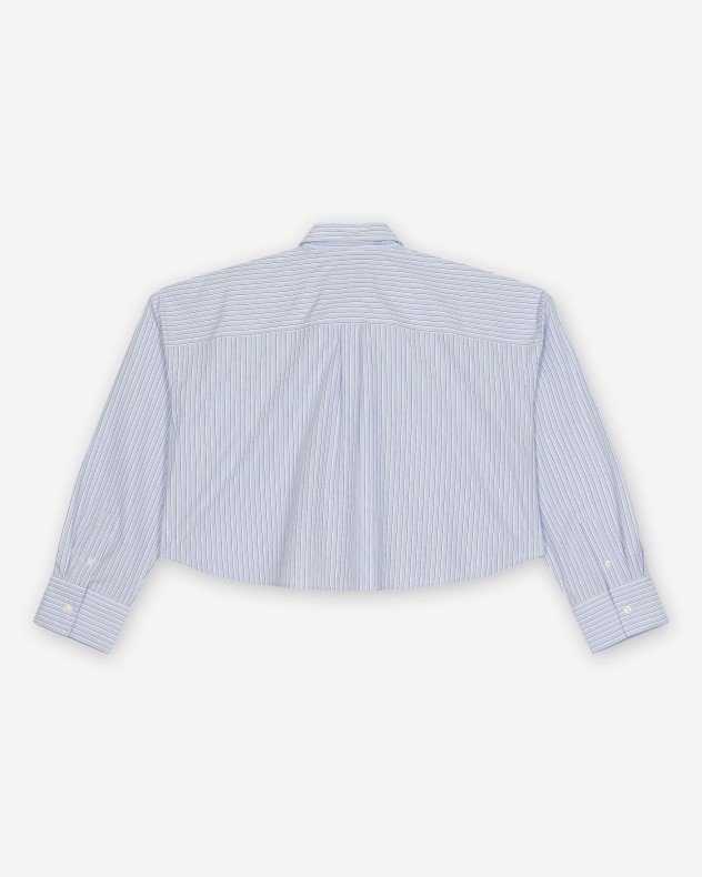 Calvin Klein Jeans LV047F105G Blue Cropped shirt - Blue