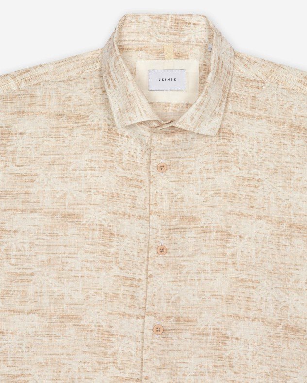 Seinse CE1111SS Beige Short sleeve shirt - Beige