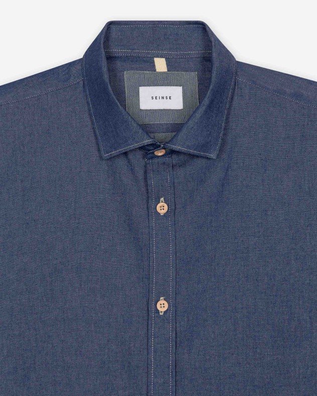 Seinse CE1118SS Blue Shirt - Blue