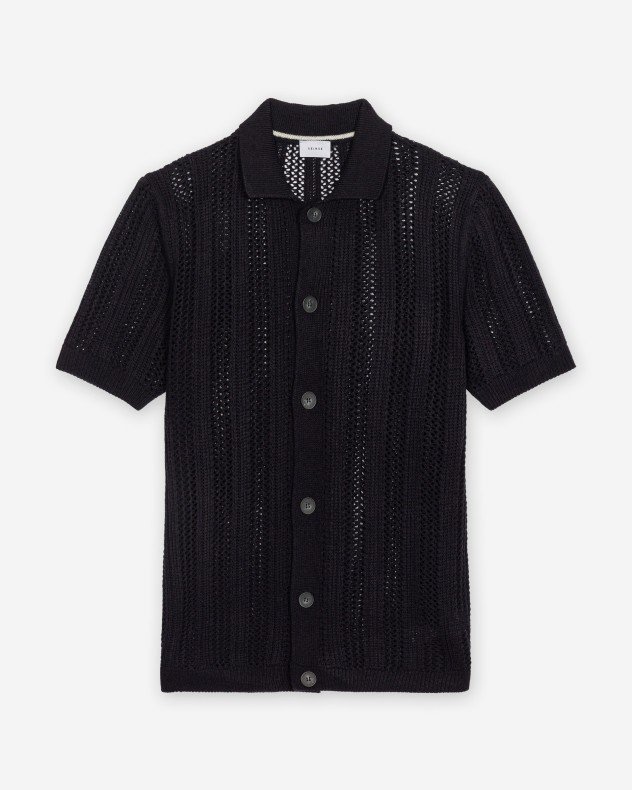 Seinse ME3253SS Green Camisa de malha de manga curta - Blue