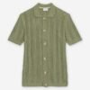 Seinse ME3253SS Green Camisa de malha de manga curta - Green