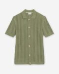 Seinse ME3253SS Green Camisa de malha de manga curta - Green