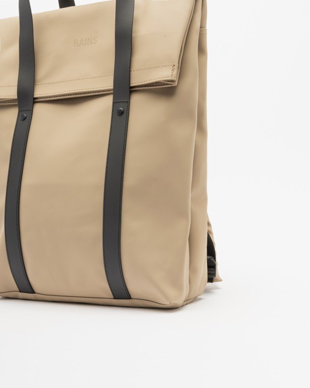 Rains 2 Way Tote Backpack Green Backpack - Beige