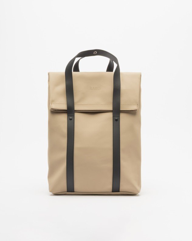 Rains 2 Way Tote Backpack Green Backpack - Beige