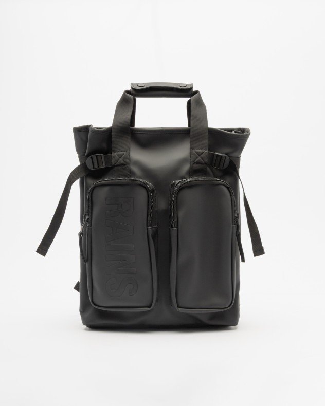 Rains Texel Tote Backpack W3 Green Backpack - Black