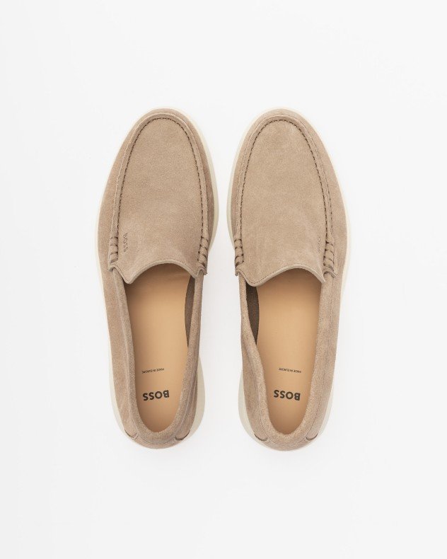 Boss Sienne Loaf Brown Moccasins - Beige