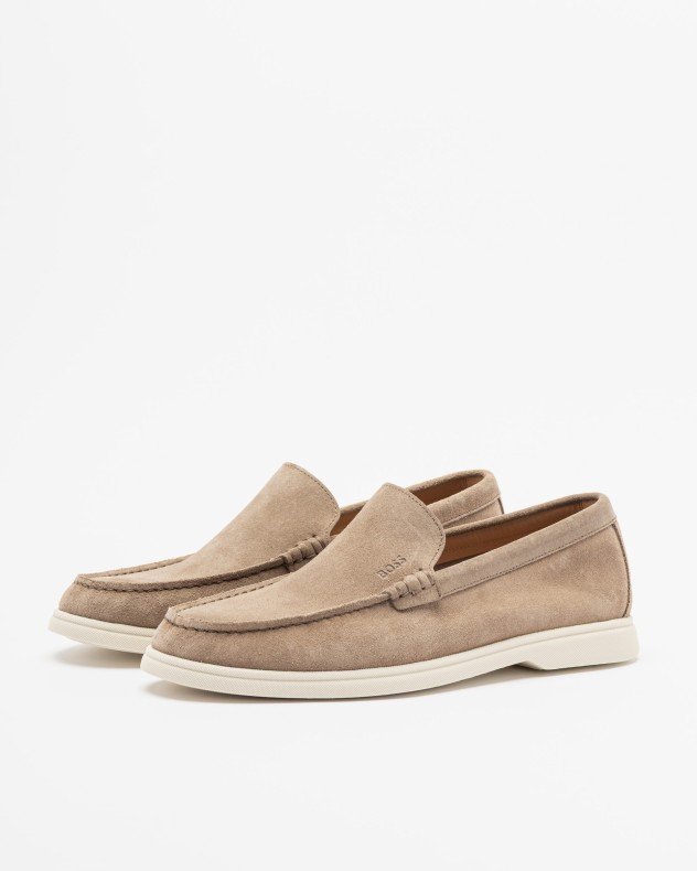 Boss Sienne Loaf Brown Moccasins - Beige