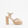 PROF A71 Black High Heeled sandals - Camel