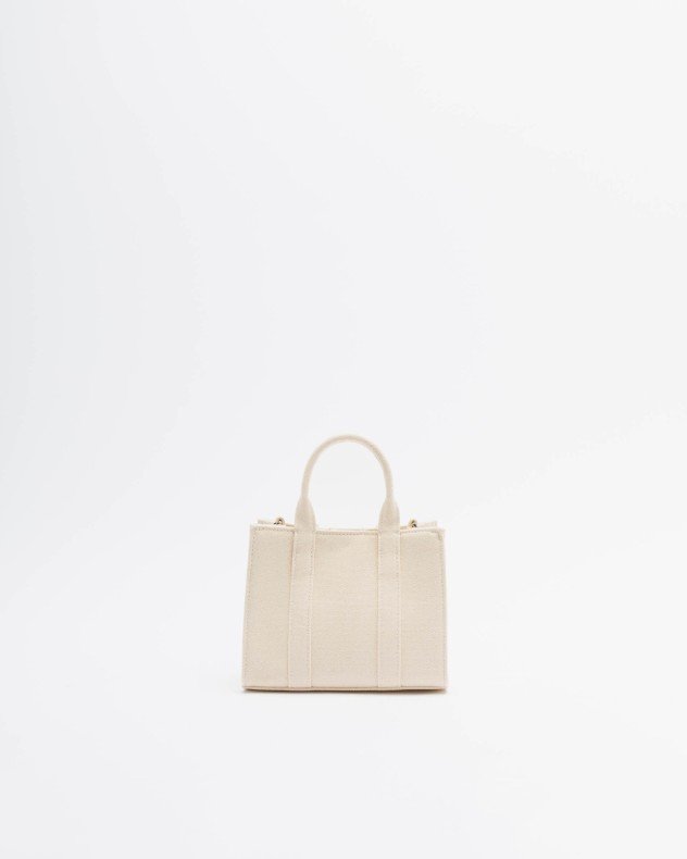 Karl Lagerfeld K/RSG MD Square Tote Peb Emb. Black Tote bag - Beige