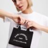 Karl Lagerfeld K/RSG MD Square Tote Peb Emb. Black Tote bag - Black