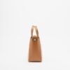 Karl Lagerfeld K/Circle SM Tote Raffia Mesh Camel Bag - Camel