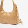 By Byblos BYBS95B05 White Hobo bag - Camel