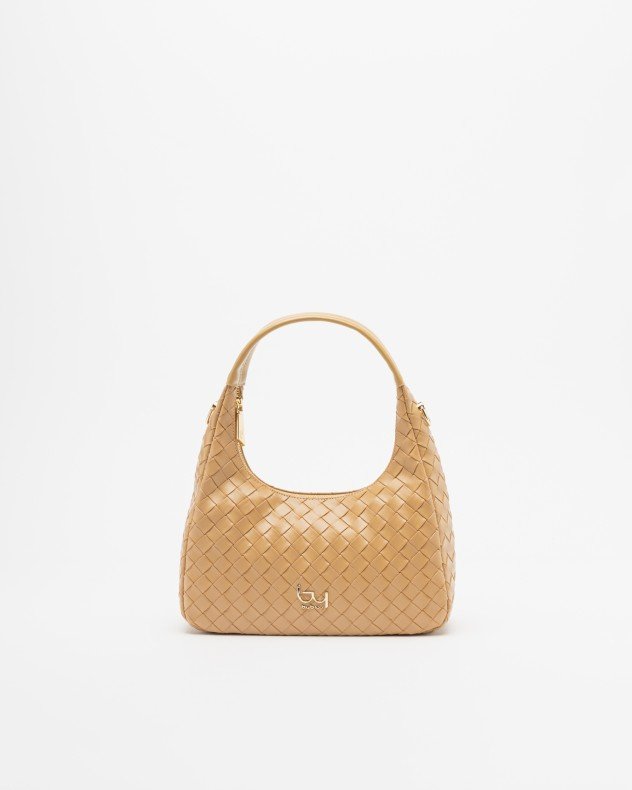 By Byblos BYBS95B05 White Hobo bag - Camel