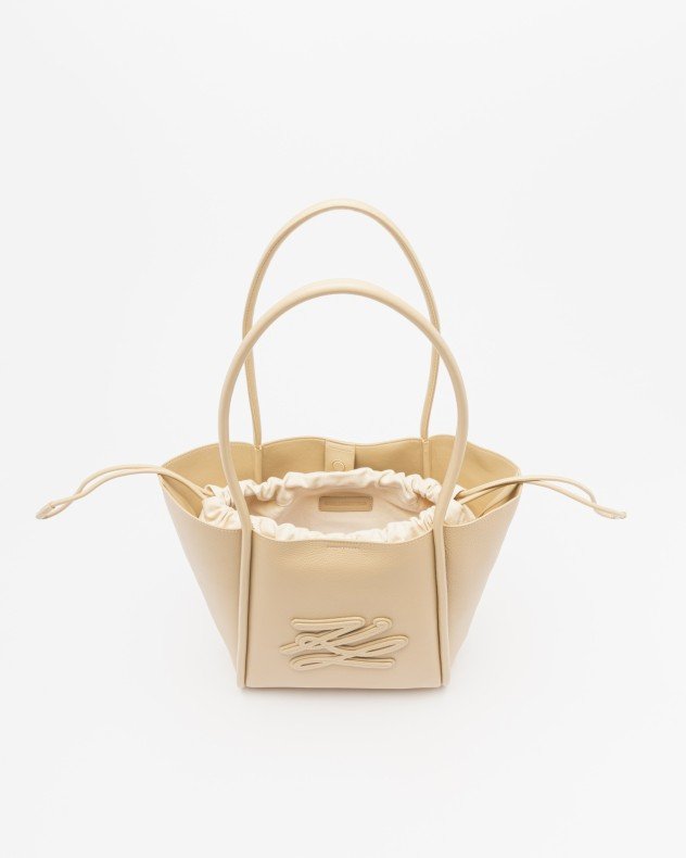 Karl Lagerfeld K/Autograph Patch MD Tote Taupe Tote bag - Taupe