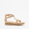 PROF N14005 Beige Flat sandals - Beige
