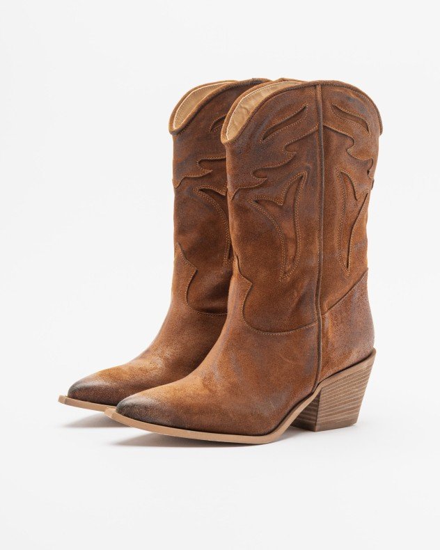PROF FIAMMA 997 Taupe Cowboy boots - Camel