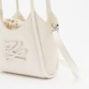 Karl Lagerfeld K/ Autograph Patch Mini Tote White Tote bag - White