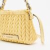 Karl Lagerfeld K/Weave SM Drawstr CB Chain Black Handbag - Yellow