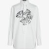Karl Lagerfeld Poplin Tie Shirt White Long shirt - White