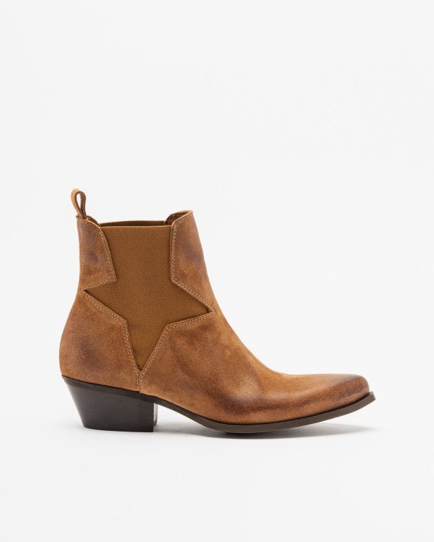 PROF VIOLA Camel Ankle Boots - Camel