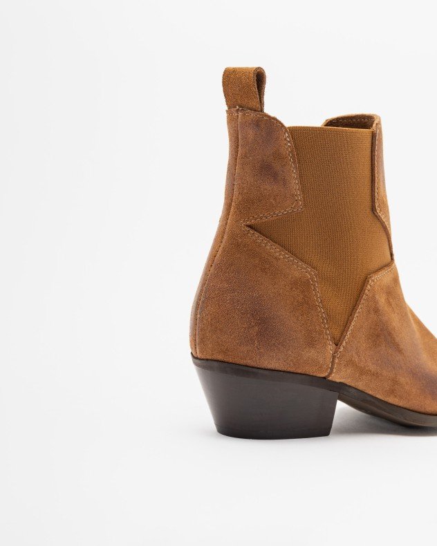 PROF VIOLA Camel Ankle Boots - Camel