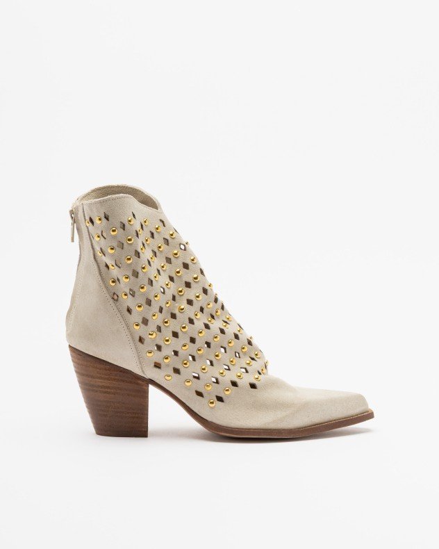 PROF GENNY Beige Ankle Boots - Beige