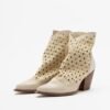 PROF GENNY Beige Ankle Boots - Beige