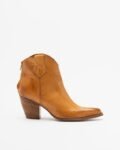 PROF MIMMA Beige Ankle Boots - Camel