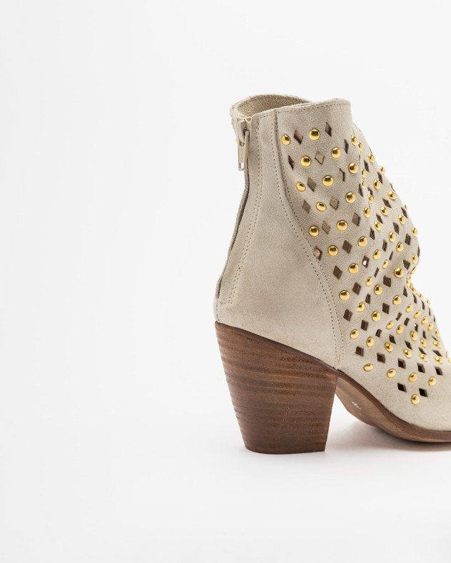 PROF GENNY Beige Ankle Boots - Beige