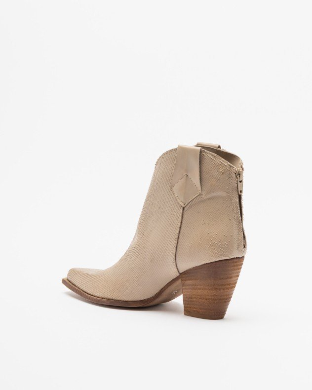 PROF MIMMA Camel Ankle Boots - Beige