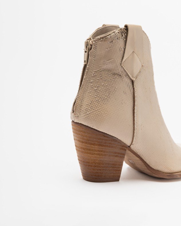 PROF MIMMA Beige Ankle Boots - Beige
