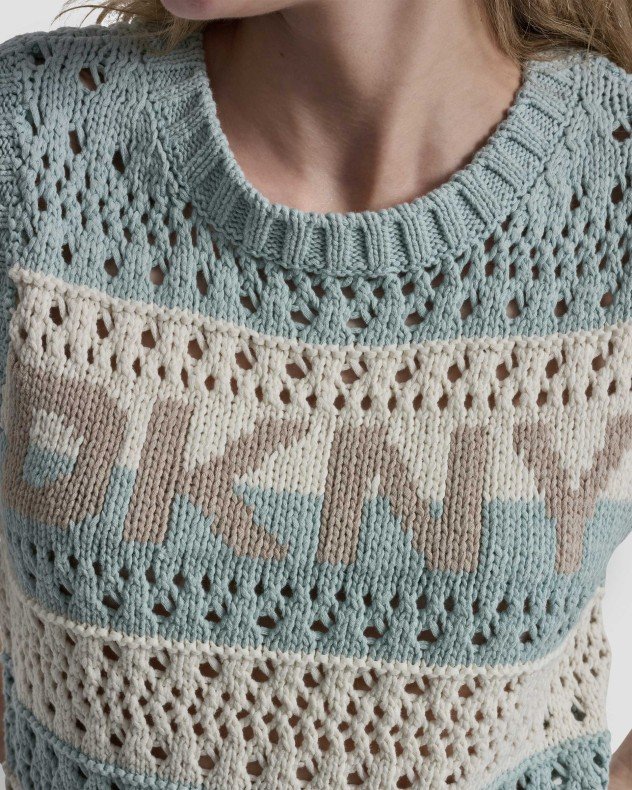 DKNY Jeans DJ6R0135 Taupe Colete de malha - Taupe