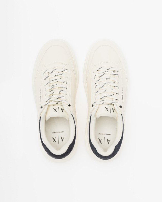 Armani Exchange XM001722 White Sneakers - White