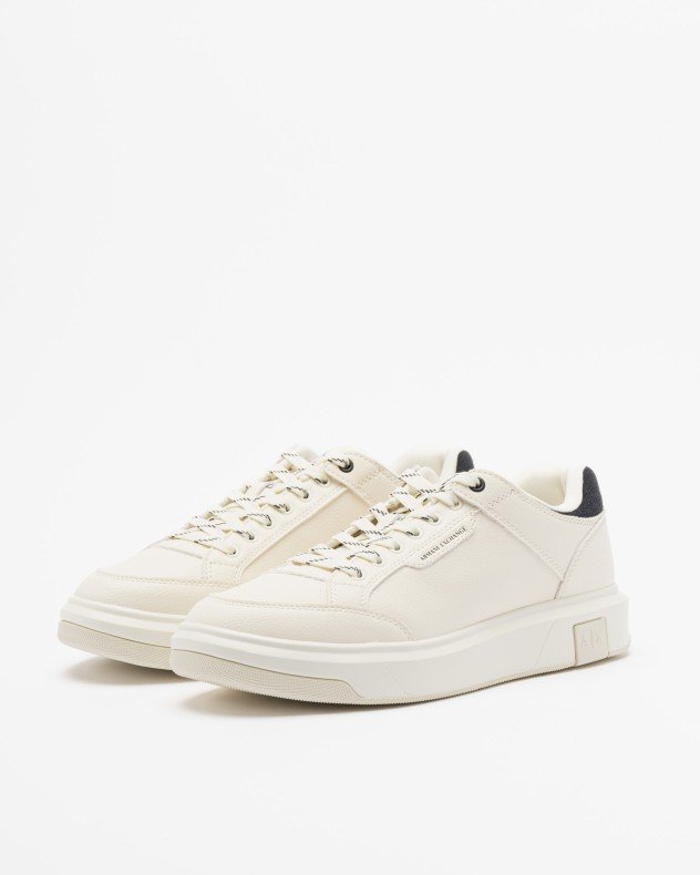 Armani Exchange XM001722 White Sneakers - White
