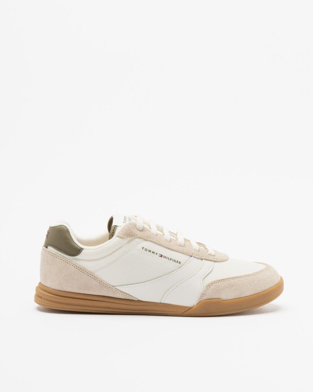 Tommy Hilfiger Lopro Lth Mix RWB White Sneakers - White