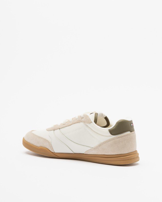 Tommy Hilfiger Lopro Lth Mix RWB White Sneakers - White