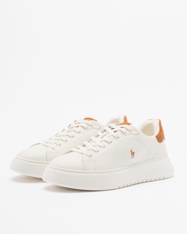 Polo Ralph Lauren Rlite Court SK White Sneakers - White