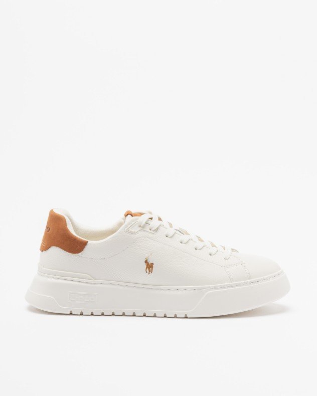 Polo Ralph Lauren Rlite Court SK White Sneakers - White