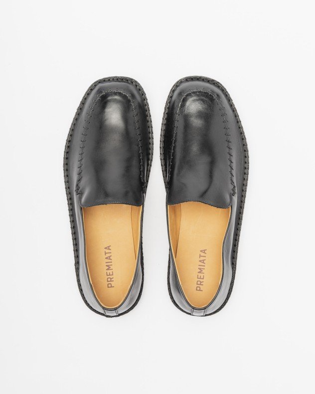 Premiata 32409 Black Moccasins - Black