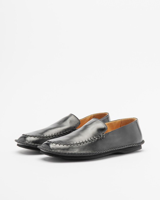 Premiata 32409 Black Moccasins - Black