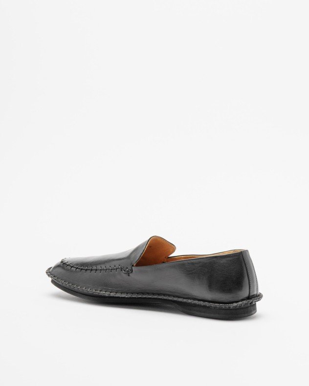 Premiata 32409 Black Moccasins - Black