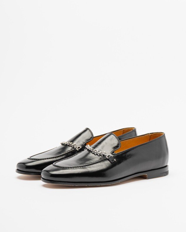 Premiata 32418 Black Moccasins - Black