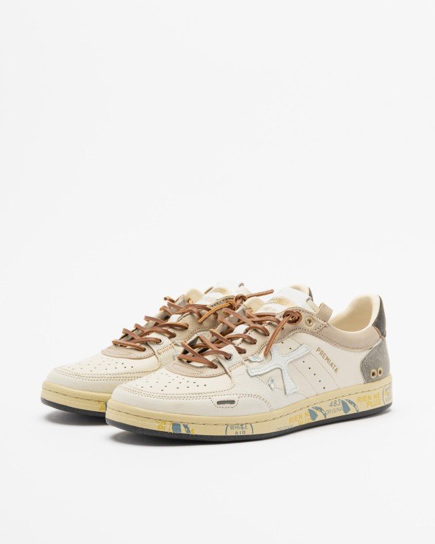 Premiata BSKTCLAY 8163 White Sneakers - White