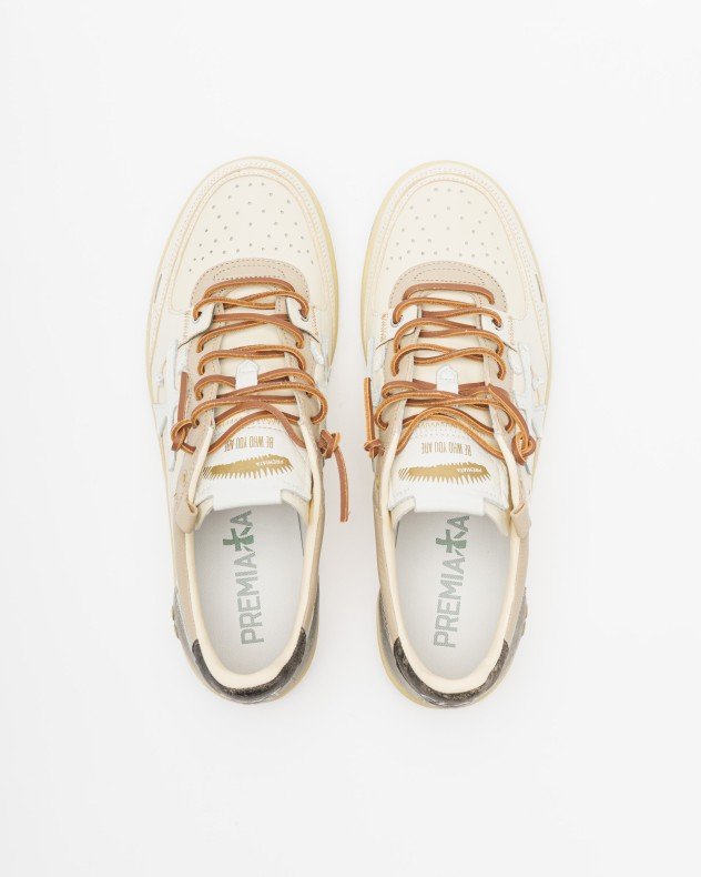 Premiata BSKTCLAY 8163 White Sneakers - White